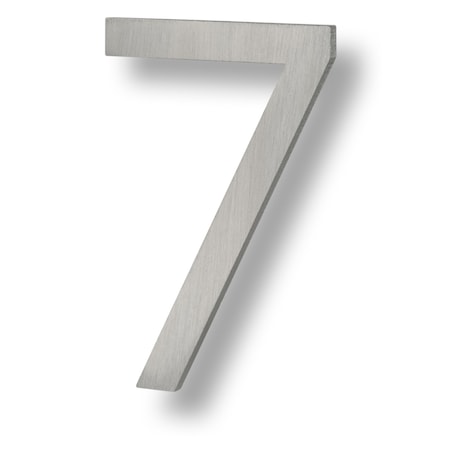 Sure-Loc Hardware Sure-Loc Hardware Floating House Number, 6, No. 7, Brushed Aluminum HNF6-7 BA